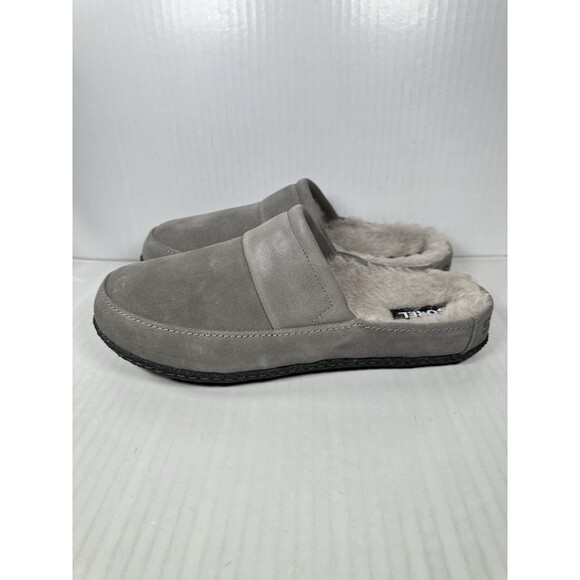 Size 10 SOREL Gray Suede Falcon Ridge II Scuff Slip In Shoes Mens NEW - Picture 3 of 8
